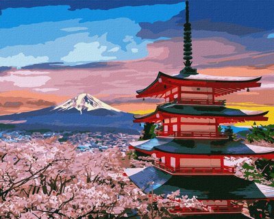 Картина за номерами Ідейка "Улюблена Японія" 40х50см KHO2856 фото 1