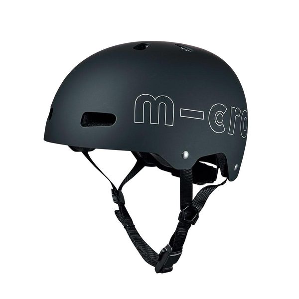 Захисний шолом преміум MICRO з LED габаритами розмір M 52-56 cm Чорний фото 4