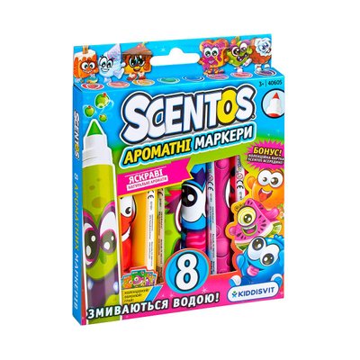 Набор ароматных маркеров для рисования Scentos - Плавная линия (8 цветов) фото 1