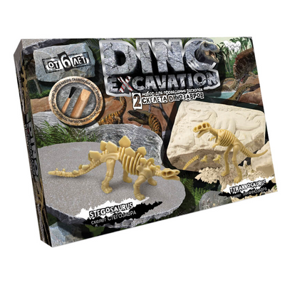 Набор для проведения раскопок Danko Toys Dino Excavation (рус) DEX-01-06 фото 1