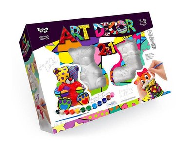 Гипсовые формы Danko Toys Art Decor: Мишка и Котик (укр) ARTD-02-01U фото 1