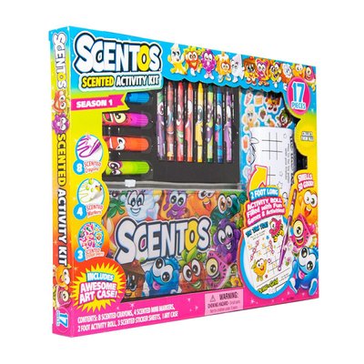 Ароматный набор для творчества Scentos - Забавная компания (карандаши, маркеры, наклейки, раскраска) фото 1