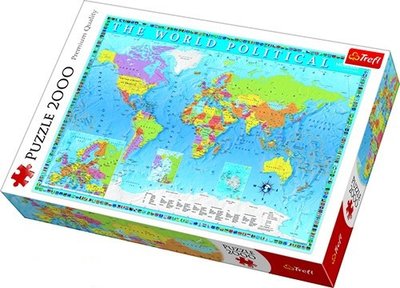 Пазли Trefl "Політична карта світу" 2000 елементів 96х68 см 27099 фото 1