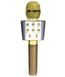 Бездротовий bluetooth караоке мікрофон з колонкою WS-+1688 Золотий фото 1