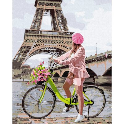 Картина за номерами Ідейка "Прогулянка Парижем" 40х50 см KHO4823 фото 1
