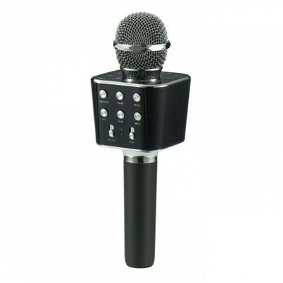 Беспроводной bluetooth караоке микрофон с колонкой WS-1688 Черный фото 1