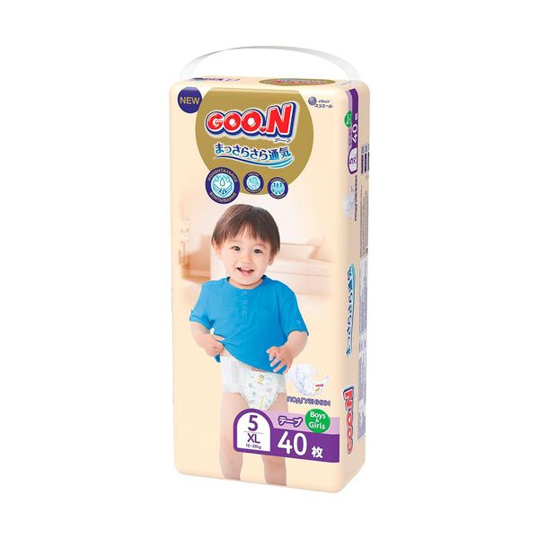 Підгузки GOO.N Premium Soft для дітей 12-20 кг (розмір XL, на липучках, унісекс, 40 шт) фото 2