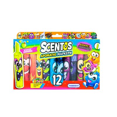 Набор ароматных маркеров для рисования Scentos - Штрих (12 цветов) фото 1