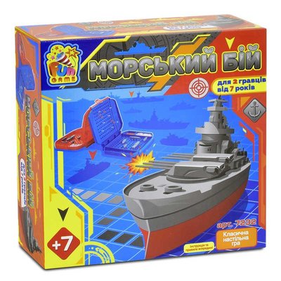 Настольная игра Fun Game "Морской бой" (укр) 7232 фото 1