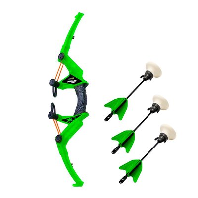 Игрушечный арбалет со стрелами на присосках серии "Air Storm" зеленый, 3 стрелы фото 1