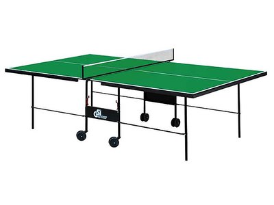 Теннисный стол передвижной GSI Sport Athletic Strong Gp-3 с аксессуарами 274х152 см ЛДСП зеленый фото 1