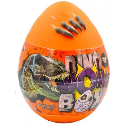 Яйцо - сюрприз для мальчиков Danko Toys Dino WOW укр оранжевый DWB-01-01U фото 1