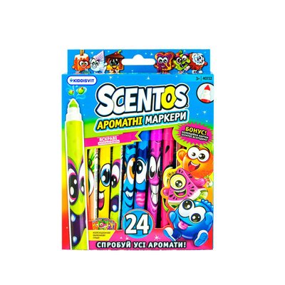 Набор ароматных маркеров для рисования Scentos - Тонкая линия (24 цвета) фото 1