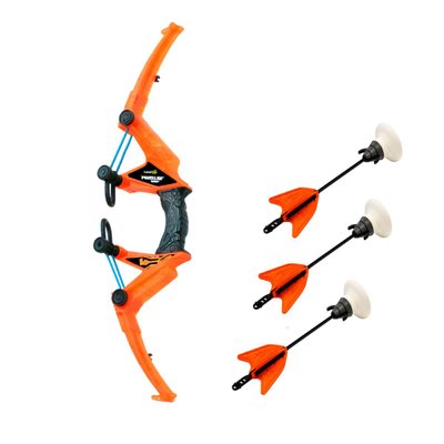Игрушечный арбалет со стрелами на присосках серии "Air Storm" оранжевый, 3 стрелы фото 1