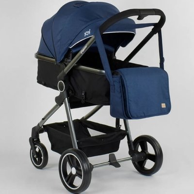 Универсальная детская коляска - трансформер с сумкой 2 в 1 JOY Naomi синяя 62763 фото 1