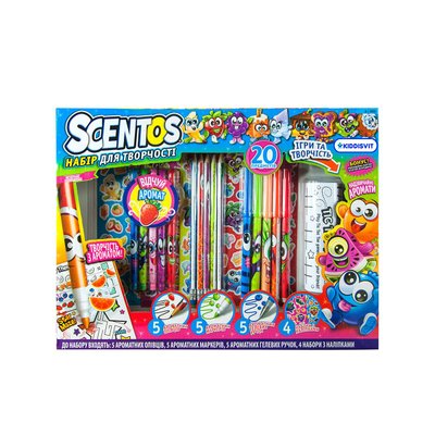 Ароматный набор для творчества Scentos - Фруктомания (маркеры,ручки, карандаши,наклейки,раскраска) фото 1