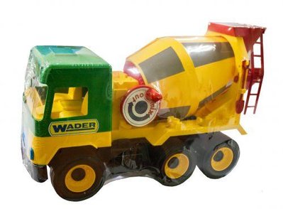 Игрушечная бетономешалка Wader Middle truck 37 см желтый 39223 фото 1