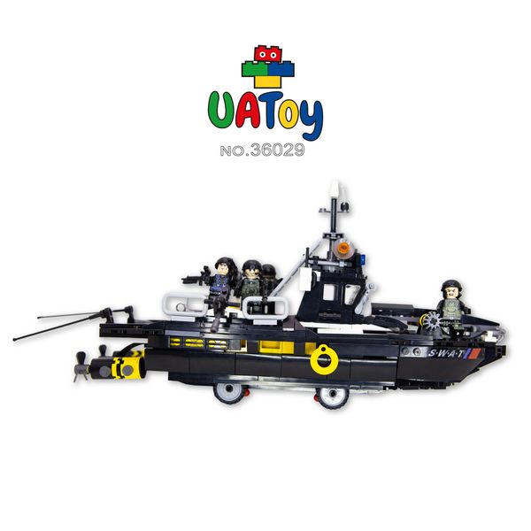 Дитячий конструктор UAToy "Корабель групи S.W.A.T." серія Місто друзів 771 деталей 36029 фото 7