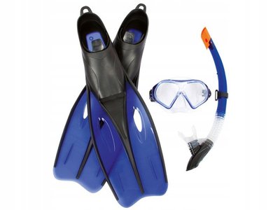 Набор для плавания Bestway (трубка, маска, ласты) размер 38-39 25021 Синий фото 1