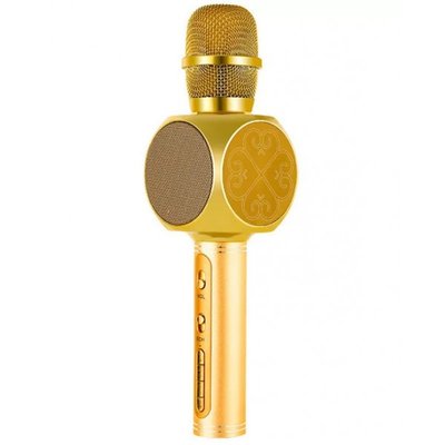 Беспроводной bluetooth караоке микрофон с колонкой (Gold) SU-YOSD YS-63 фото 1