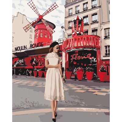 Картина за номерами Ідейка "Moulin Rouge" 40х50 см KHO4657 фото 1