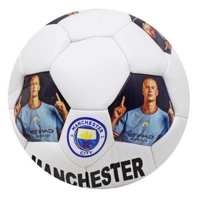 Футбольний м'яч №5 Meik Manchester PU діаметр 21 см білий FB24509 фото 1