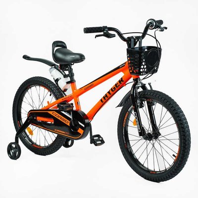 Велосипед підлітковий двоколісний 20" CORSO Tayger алюмінієва рама доп колеса оранжевий TG-24533 фото 1