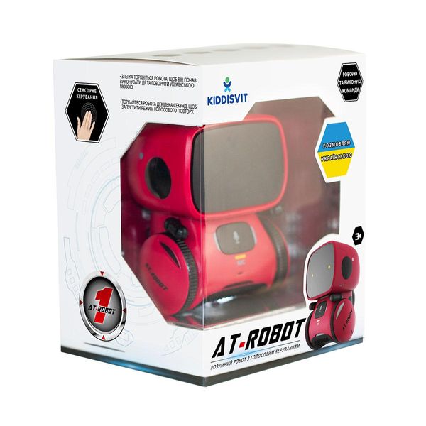 Інтерактивний робот з голосовим управлінням - AT-ROBOT (червоний, озвуч.укр.) фото 4