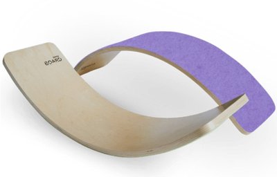 Деревянный рокерборд для детей и взрослых SwaeyBoard фиолетовый классический до 100 кг фото 1
