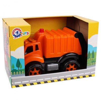 Іграшковий сміттєвоз ТехноК 36 см помаранчевий 5422 фото 1