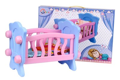 Кроватка для кукол ТехноК розово-синяя 4166 фото 1