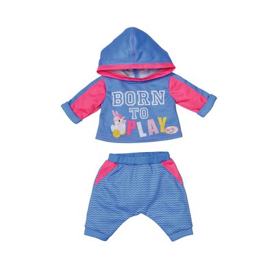 Кукольный наряд BABY BORN - СПОРТИВНЫЙ КОСТЮМ ДЛЯ БЕГА (на 43 cm, голубой) фото 1