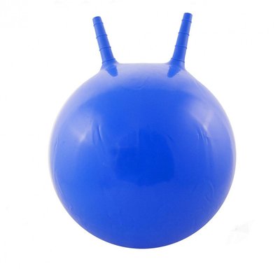 Мяч для фитнеса с рожками (фитбол) 38 см MS 0938 Синий фото 1