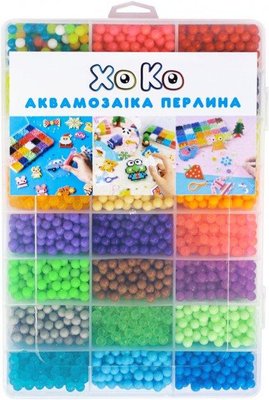 Розвиваюча мозаїка "Аквамозаіка XOKO Перлина" 5500 кульок 26 аксессуарів фото 1