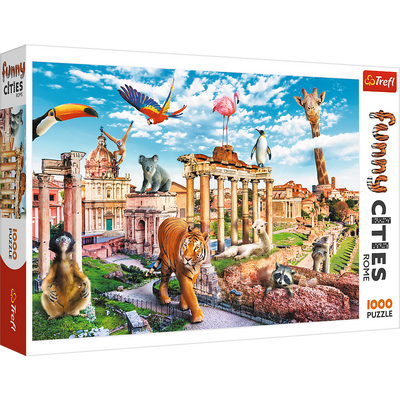 Пазли Trefl "Дикий Рим" 1000 елементів серії Веселі міста 68х48 см 10600 фото 1