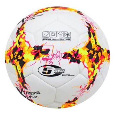 Футбольний м'яч №5 Meik Extreme PVC діаметр 21 см помаранчевий FB190822 фото 1