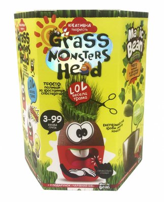 Набор для проращивания Danko Toys Grass Monsters Head (укр) GMH-01-04U фото 1