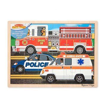 Пазл Melissa&Doug "Спецмашины" 24 элемента 30х40 см MD9062 фото 1