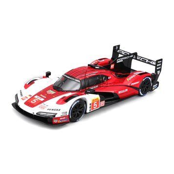 Колекційна модель автомобіля Bburago Porsche 963, масштаб 1:24, біло-червоний 18-28022 фото 1