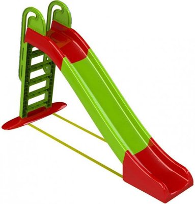 Детская пластиковая горка для катания уличная Doloni 2,4м зеленый с красным 014550/01 фото 1