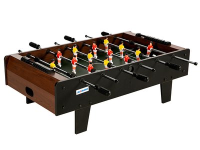 Игровой стол "Настольный футбол Orlando Max" на штангах со счетами деревянный с мини-ножками 94х50 см фото 1