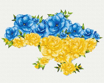 Картина за номерами BrushMe серії Патріот "Квітуча Україна" ©Svetlana Drab 40х50см BS53081 фото 1