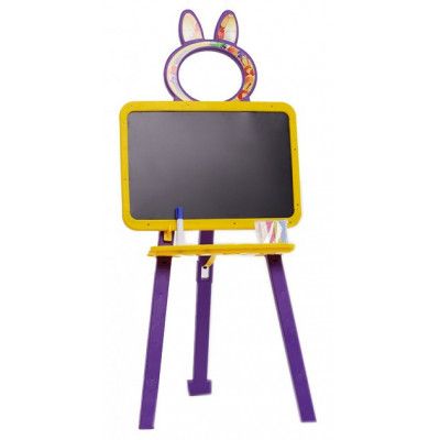 Дитячий мольберт для малювання Doloni 110-130 з аксесуарами жовто-фіолетовий 013777/4 фото 2