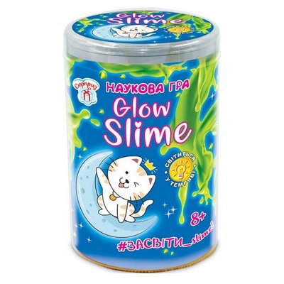 Научная игра для детей Ranok Creative "Glow SLIME" (укр) 12132046 фото 1