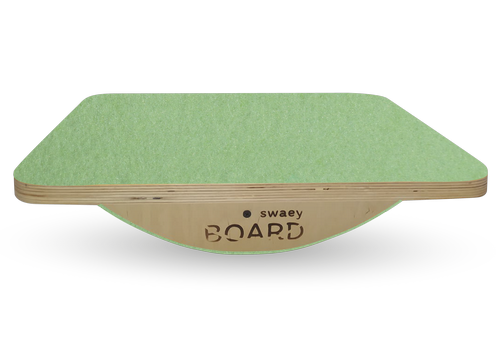 Деревянная балансировочная доска по Бильгоу без разметки SwaeyBoard светло-зеленая до 150 кг фото 1