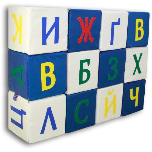 Ігровий набір кубиків з м'яких модулів Tia Азбука 24 елементи фото 4