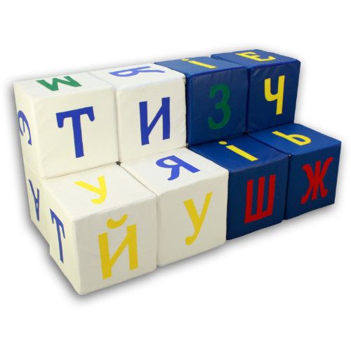 Ігровий набір кубиків з м'яких модулів Tia Азбука 24 елементи фото 5