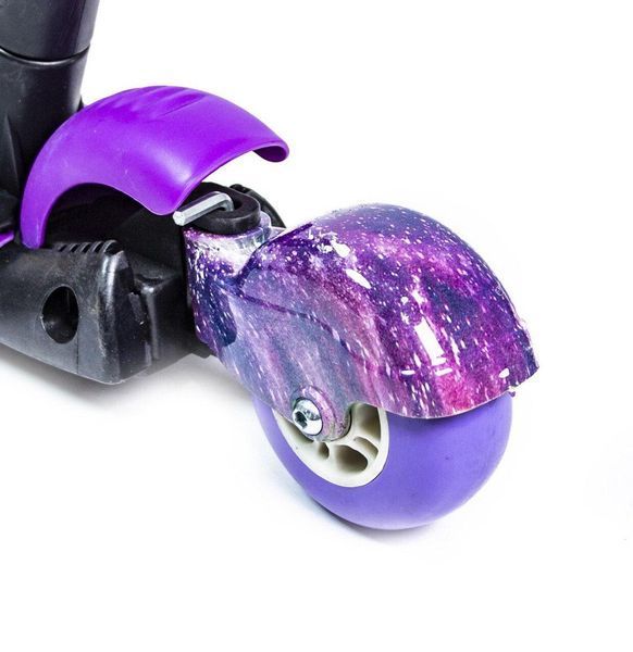 Дитячий самокат - трансформер 5 в 1 з підсвічуванням Scooter Бджілка Violet фото 4