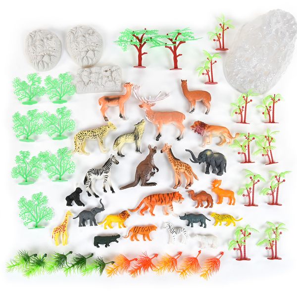 Игровой набор с животными FUN BANKA – Дикие животные 57 предметов фото 2