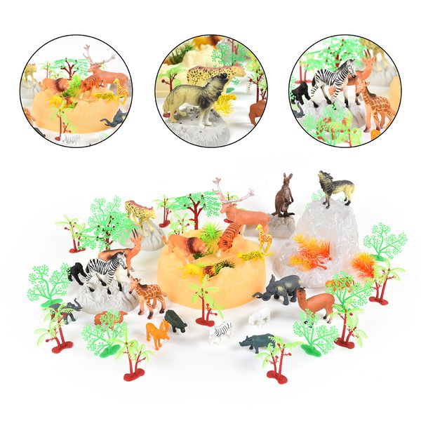 Игровой набор с животными FUN BANKA – Дикие животные 57 предметов фото 4